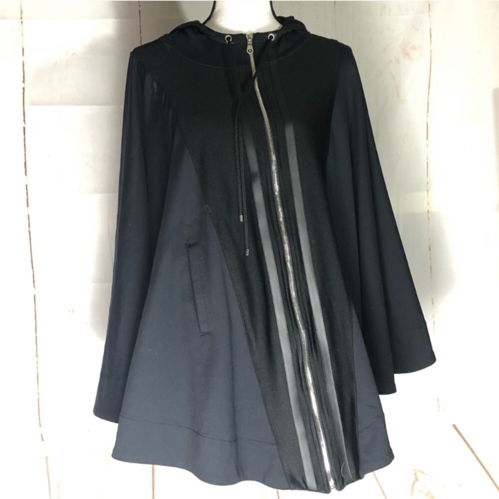 Live the Process Black One Size Poncho One Size